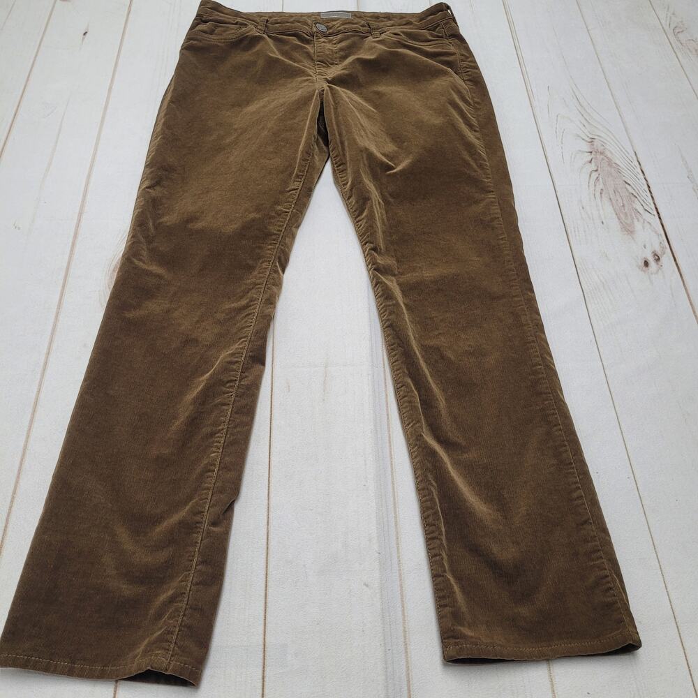 Kut from the Kloth Catherine boyfriend corduroy brown pants 14